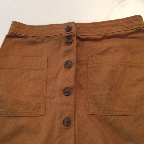Old navy rust brown colored mini skirt, size 2. - Picture 2 of 4
